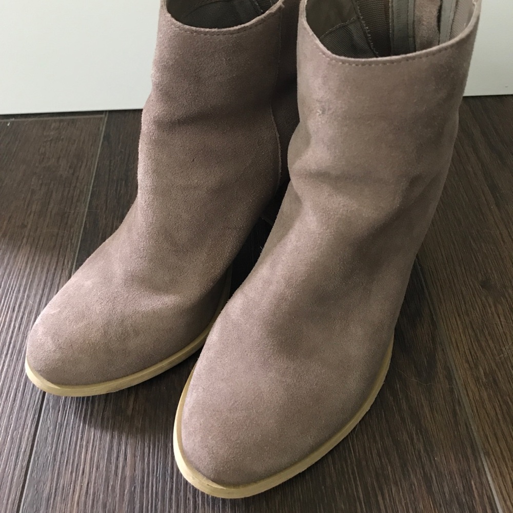 Urban Outfitters Beige Suede Booties